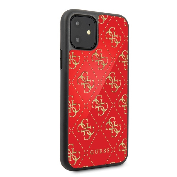 Guess GUHCN614GGPRE iPhone 11 6,1"/ Xr czerwony/red hard case 4G Double Layer Glitter