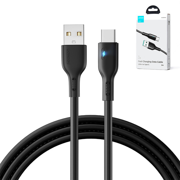 USB CABLE - USB C 3A 2M JOYROOM S-UC027A13 - BLACK