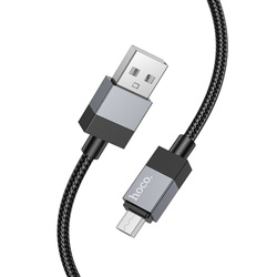 Kabel USB A do Micro USB Hoco 2,4A 1 m X110 czarny