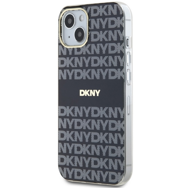 DKNY DKHMP15MHRHSEK iPhone 15 Plus /14 Plus 6.7" czarny/black hardcase IML Mono & Stripe MagSafe