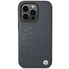 Etui BMW Leather Hot Stamp MagSafe na iPhone 14 Pro - granatowe