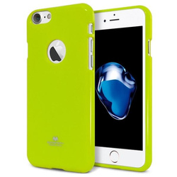 MERCURY JELLY CASE IPHONE X LIMONKOWY /LIME WYCIĘCIE/HOLE