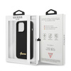 Guess GUHMP13XLSLMGBK iPhone 13 Pro Max6,7" black/czarny hardcase Silicone Script Gold Logo MagSafe