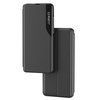 ECO LEATHER VIEW CASE ELEGANT CASE WITH A FLIP COVER AND STAND FUNCTION FOR SAMSUNG GALAXY A53 5G BLACK