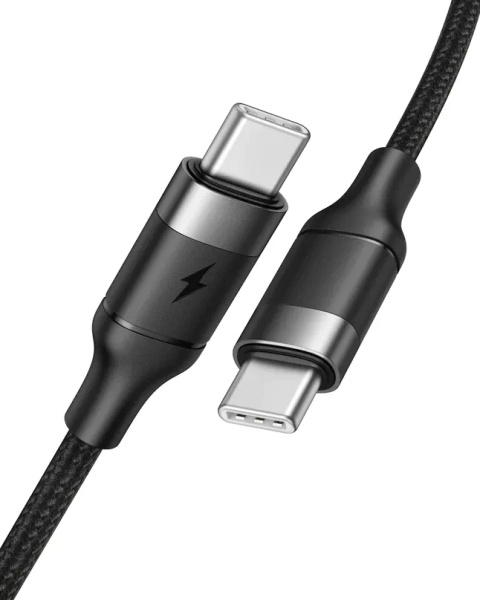 VEGER kabel Typ C do Typ C PD 5A 100W CC02 1,5 m czarny  