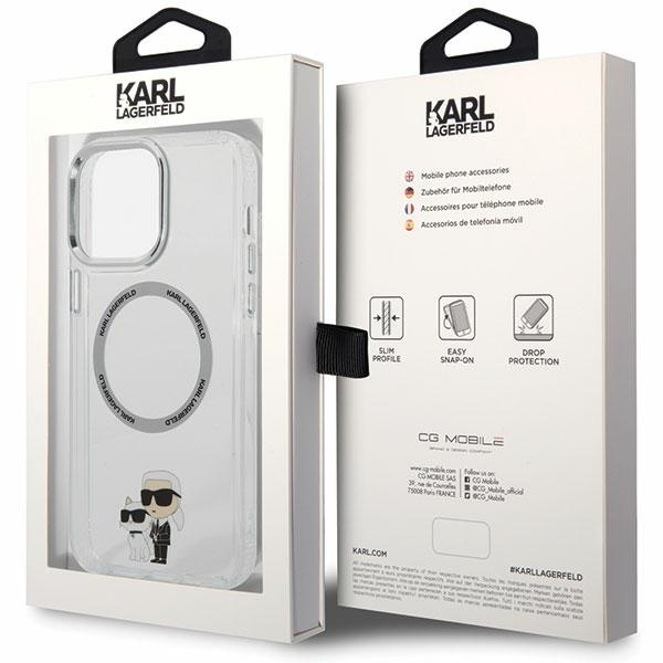 Karl Lagerfeld KKLHMP13XHNKCIT iPhone 13 Pro Max 6.7" hardcase transparent Iconic Karl&amp;Choupette Magsafe