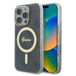 Guess GUHMP16LH4STK iPhone 16 Pro6.3" czarny/black hardcase IML 4G MagSafe