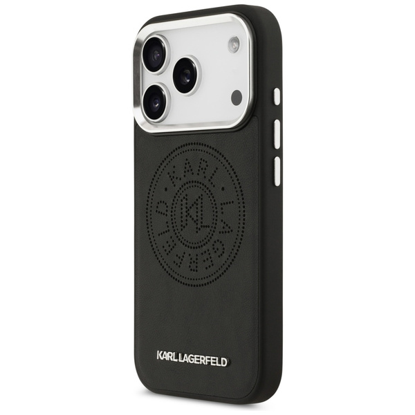 Etui Karl Lagerfeld Point & Metal Logo   MagSafe do iPhone 17 Pro czarny