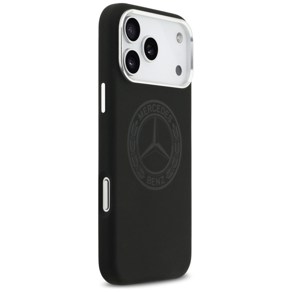 Etui Mercedes Silicone Vintage Logo      MagSafe do iPhone 17 Pro Max czarny