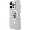 Etui Karl Lagerfeld Karl&Choupette Glitter MagSafe na iPhone 15 Pro Max - przezroczyste