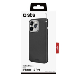 SBS Black Instinct Cover Rigid, velvet touch, for iPhone 14 Pro