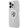 Karl Lagerfeld KLHMP14XHGKCNOT case for iPhone 14 Pro Max 6.7" - transparent hardcase Karl&amp;Choupette Glitter MagSafe