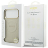 Etui Guess Peony Hot Stamp MagSafe do    iPhone 17 Pro Max beżowy
