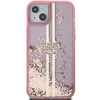 GUESS GUHCP15SLFCSEGP IPHONE 15/14/13 6.1 "PINK / PINK HARDCASE LIQUID GLITTER GOLD STRIPES