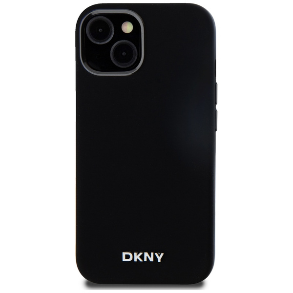 DKNY DKHMP14SSMCHLK iPhone 14 / 15 / 136.1" czarny/black hardcase Liquid Silicone Small Metal Logo MagSafe