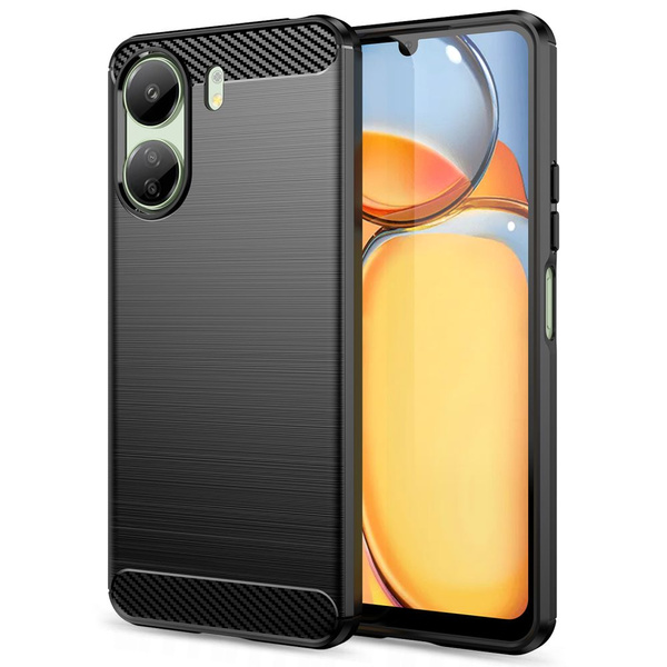 TECH-PROTECT TPUCARBON XIAOMI REDMI 13C / POCO C65 BLACK