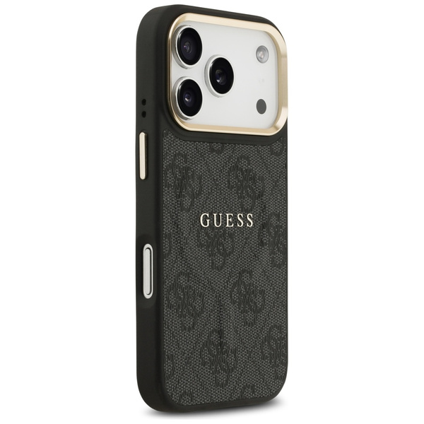 Etui Guess 4G PU Classic Logo MagSafe do iPhone 17 Pro czarny