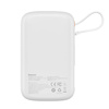 Baseus Qpow Digital Display Power Bank with Fast Charging 10000mAh 20W QC/PD/SCP/FCP with Built-in Lightning Cable White