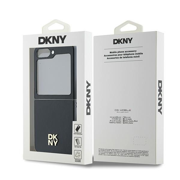 DKNY DKHCZF6PSMCSLK Z Flip6 F741czarny/black lether Matal Stack Logo