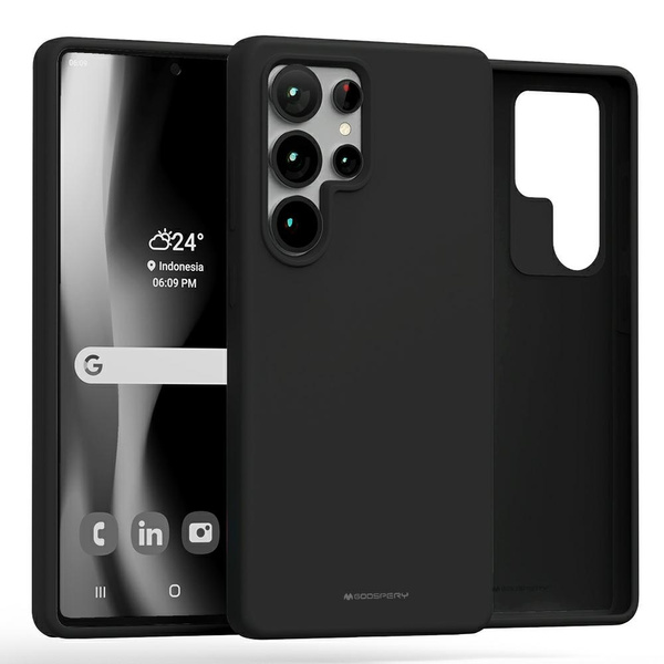 Etui Mercury Pure Magsafe Silicone do Samsung Galaxy S25 Ultra czarny