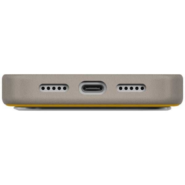 Etui UNIQ Lyden DS do iPhone 17 Pro      Magclick Charging żółto-szary