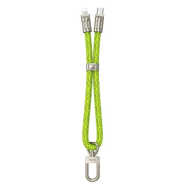 Kabel USB C do Lightning Hoco PD 20W w formie smyczki 0,22 m GH5 zielony