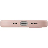 Etui UNIQ Lino do iPhone 16e (2025)      Magclick Charging różowy