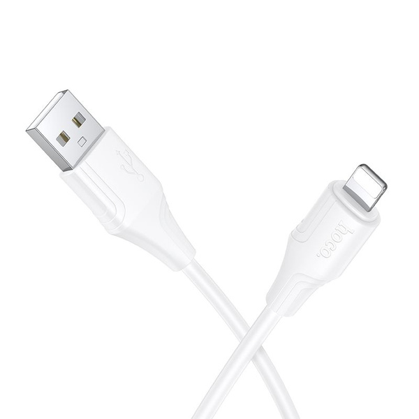 Kabel Silikonowy USB A do Lightning Hoco 2,4A 1 m X124 biały