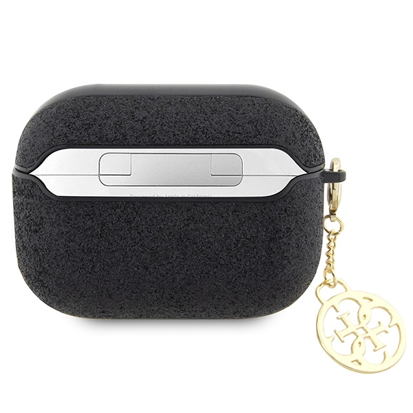 Guess GUAP2GLGSHK AirPods Pro 2 (2022/2023) cover czarny/black Glitter Flake 4G Charm