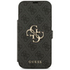 Etui Guess Book 4G Metal Logo do iPhone  17 Pro Max czarny