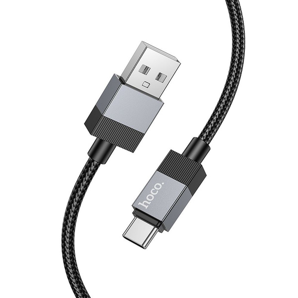 Kabel USB A do USB C Hoco 3A 1 m X110 czarny