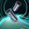 Baseus Golden Contactor Pro car charger USB-C / USB-A 40W PD QC 4+ SCP FCP AFC + cable - gray