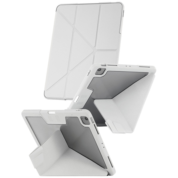 Etui Care by PanzerGlass Y fold do iPad  Air 13" (2024/2025) jasnoszary