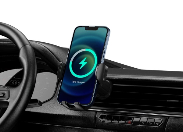 JELLICO car holder with wireless charging W6 15W Black