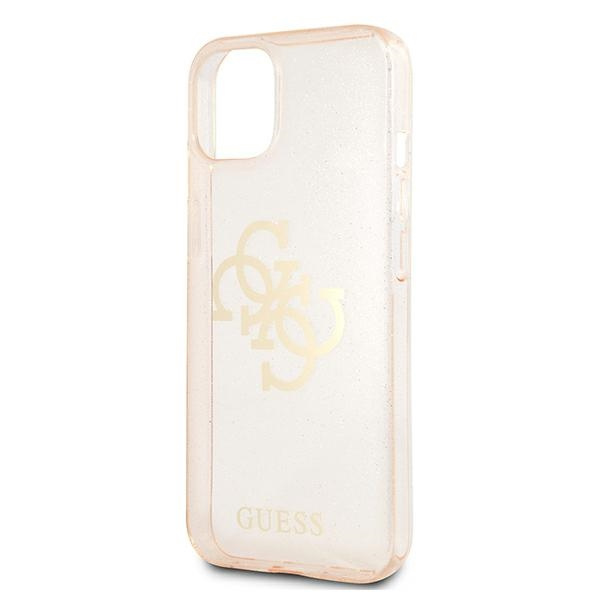 Guess GUHCP13SPCUGL4GGO iPhone 13 mini5,4" złoty/gold hard case Glitter 4G Big Logo