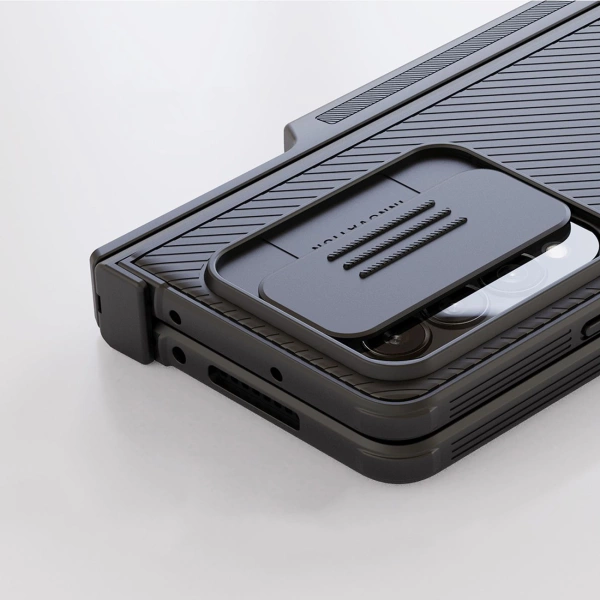 Nillkin CamShield Pro Case (suit) case for Samsung Galaxy Z Fold 4 cover with camera cover stand blue