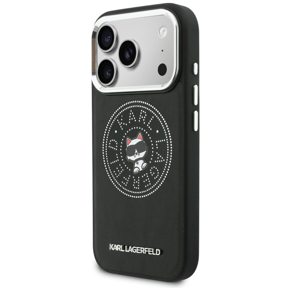 Etui Karl Lagerfeld Point & Choupette    Sketch MagSafe do iPhone 17 Pro Max czarny