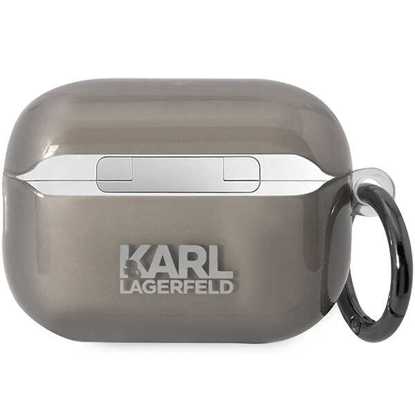 Karl Lagerfeld KKLAP2HNIKTCK Airpods Pro 2 cover black/black Ikonik Karl Lagerfeld