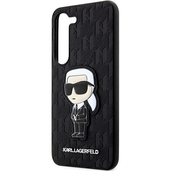 KARL LAGERFELD KLHCS23MSAKLHKPK S23+ S916 HARDCASE CZARNY/BLACK SAFFIANO IKONIK