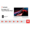 Monitor przenośny dotykowy Verbatim ALU  13.3" WUXGA z powerbankiem 5000mAh czarny 32087