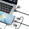 USAMS Kabel U85 2xUSB-C/USB/Micro-USB/ Lightning 6w1 2m 100W PD Fast Charge fioletowy/purple SJ646USB02 (US-SJ646)