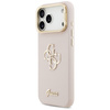 Etui Guess Grained Big 4G & Stand Camera do iPhone 17 Pro Max różowy