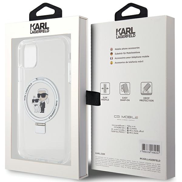 Karl Lagerfeld KLHMN61HMRSKCH iPhone 11 / Xr 6.1" white/white hardcase Ring Stand Karl&amp;Choupette MagSafe