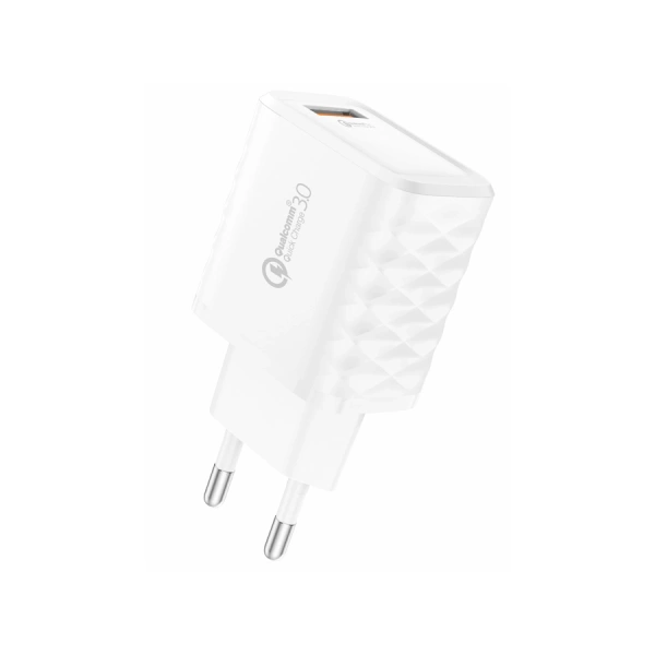 FONENG wall charger EU54 18W 1xUSB QC3.0 White