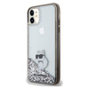 Etui Karl Lagerfeld Liquid Glitter Choupette na iPhone 11 / Xr - przezroczyste