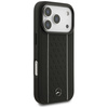 Etui Mercedes Leather Star Pattern       Stripes MagSafe do iPhone 17 Pro czarny