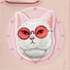 Etui Nimmy Glasses Cool Cat do iPhone 16  Pro Max różowy