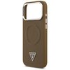 Etui Guess Triangle Logo MagSafe do      iPhone 17 Pro Max brązowy