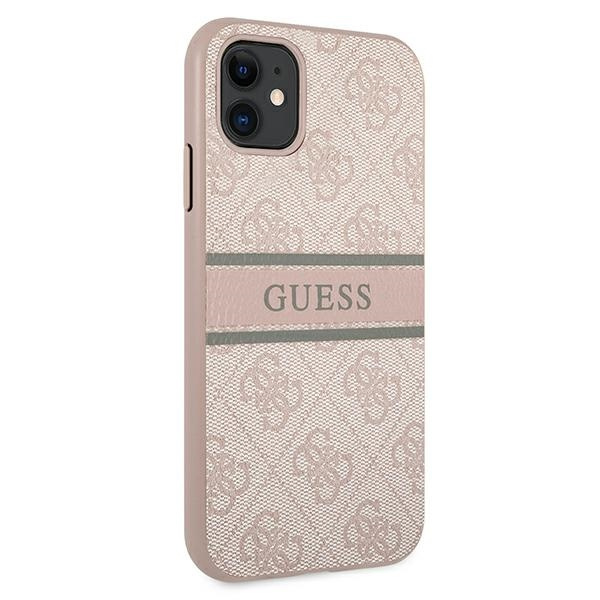 Guess GUHCN614GDPI iPhone 11 6,1"/ Xr różowy/pink hardcase 4G Stripe