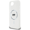Etui Karl Lagerfeld IML Metal Karl Head  MagSafe do iPhone 16e biały